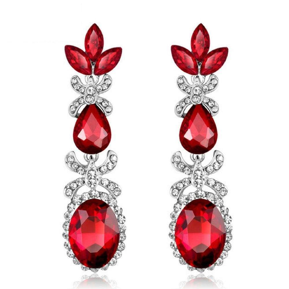 Reina Earrings - Red