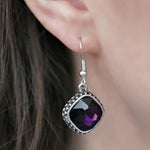 Royal Treasure Purple Gem Earrings