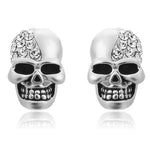 Secret Society of Skulls Silver Post Earrings