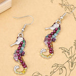 Song of the Seahorse Multi-Colored Necklace and Earrings