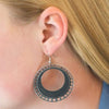 Spinning with Style Silver Gray Earrings