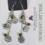 Spring Games Green Earrings