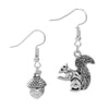 Squirrel-ing Around Silver Earrings