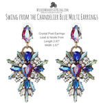 Swing from the Chandelier Blue Multi Earrings