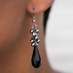 The Crystal Ball Black Earrings