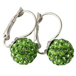 The Crystal Ball Ya'll Green Huggie Hoop Earrings