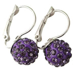 The Crystal Ball Ya'll Purple Huggie Hoop Earrings