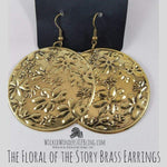The Floral of the Story Brass Earrings