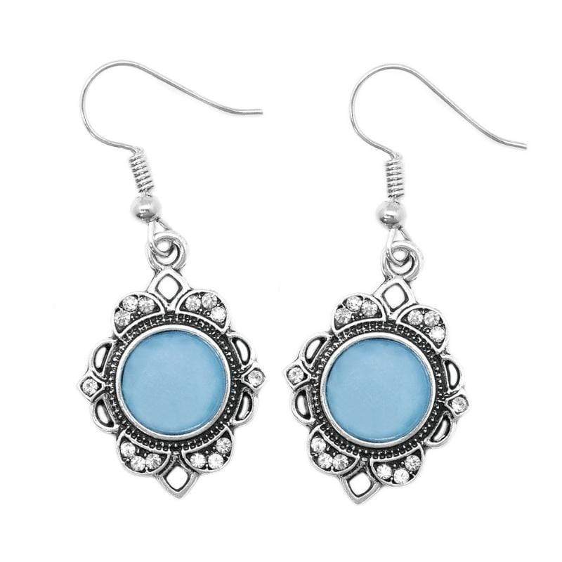 To BEAM or Not to BEAM Blue Earrings