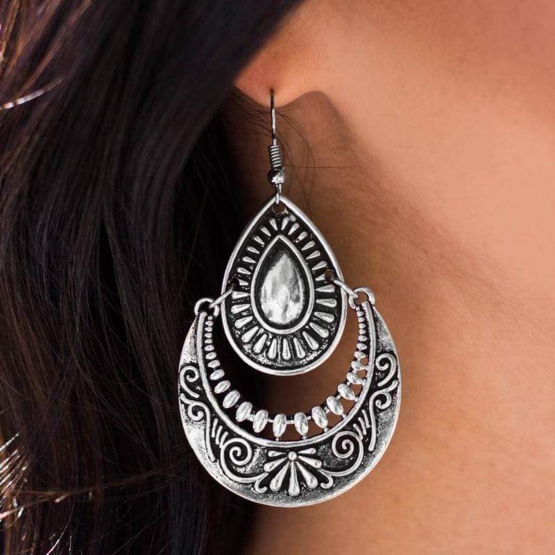 Trials and TRIBAL-ations Silver Earrings