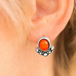 Tropical Tease Orange Post Earrings