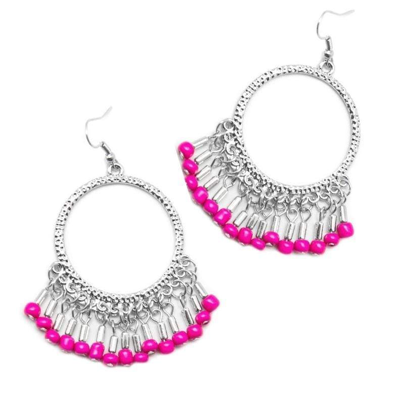 Wild Style Pink Earrings
