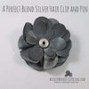 A Perfect Blend Silver Hair Clip and Pin