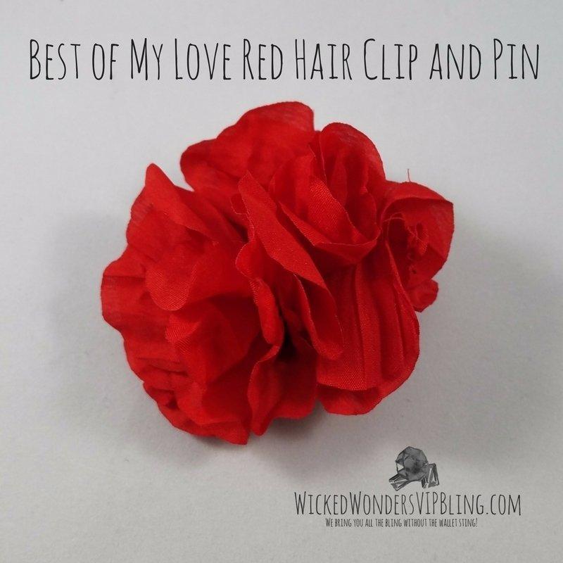Best of My Love Red Hair Clip and Pin