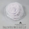 English Rose White Hair Clip