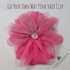 Go Your Own Way Pink Hair Clip