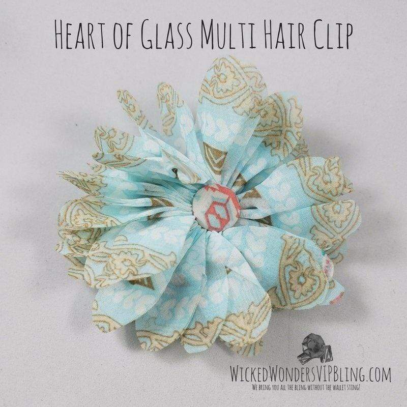 Heart of Glass Multi Colored Hair Clip