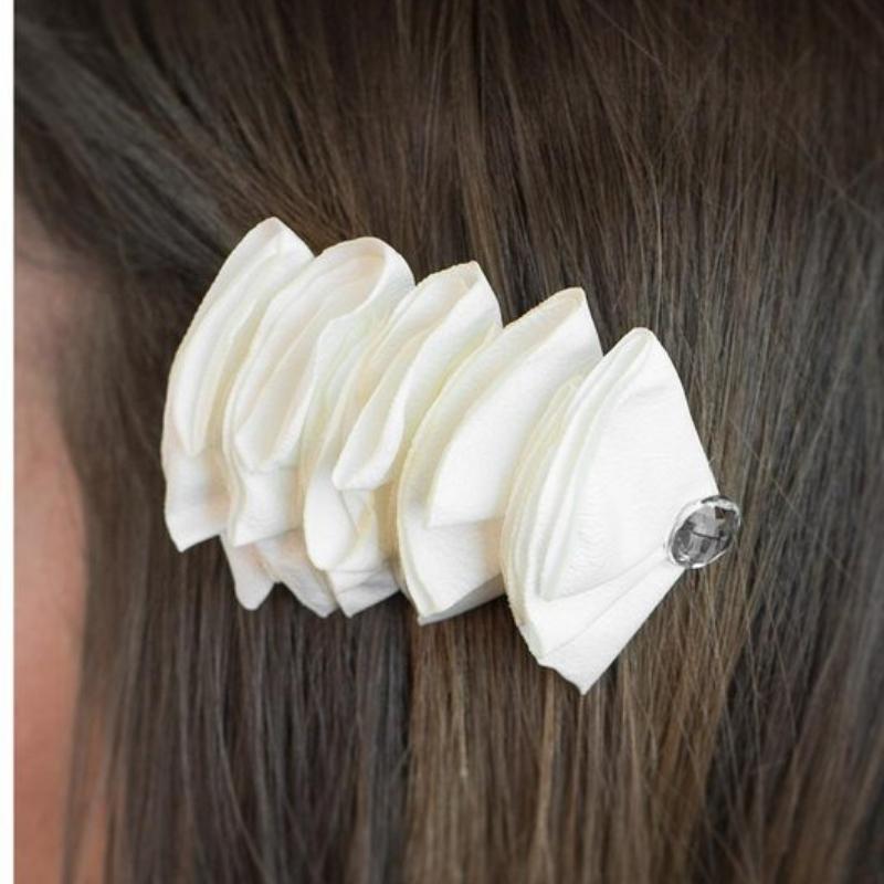 Know When to Fold Them White Hair Clip