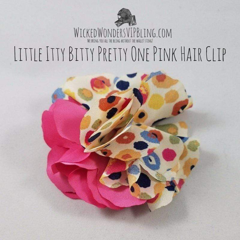 Little Itty Bitty Pretty One Pink Hair Clip