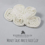 Money Talks White Hair Clip