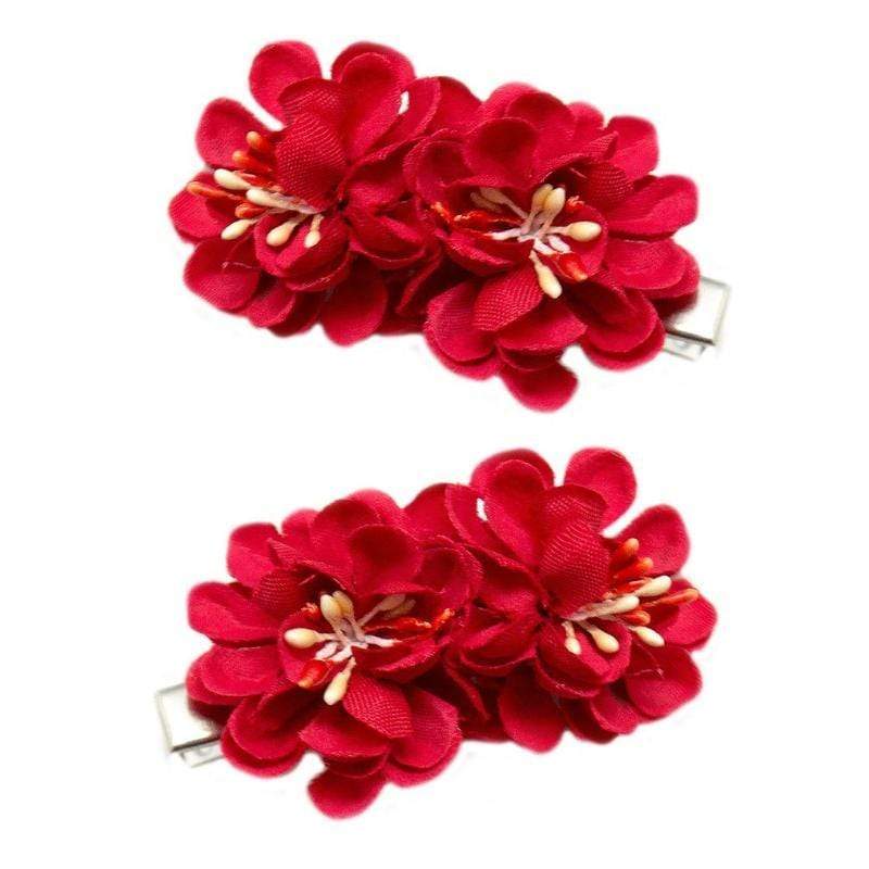 Strawberry Fields Forever 2 Red Hair Clips