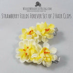 Strawberry Fields Forever Hair Clips