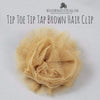 Tip Toe Tip Tap Brown Hair Clip