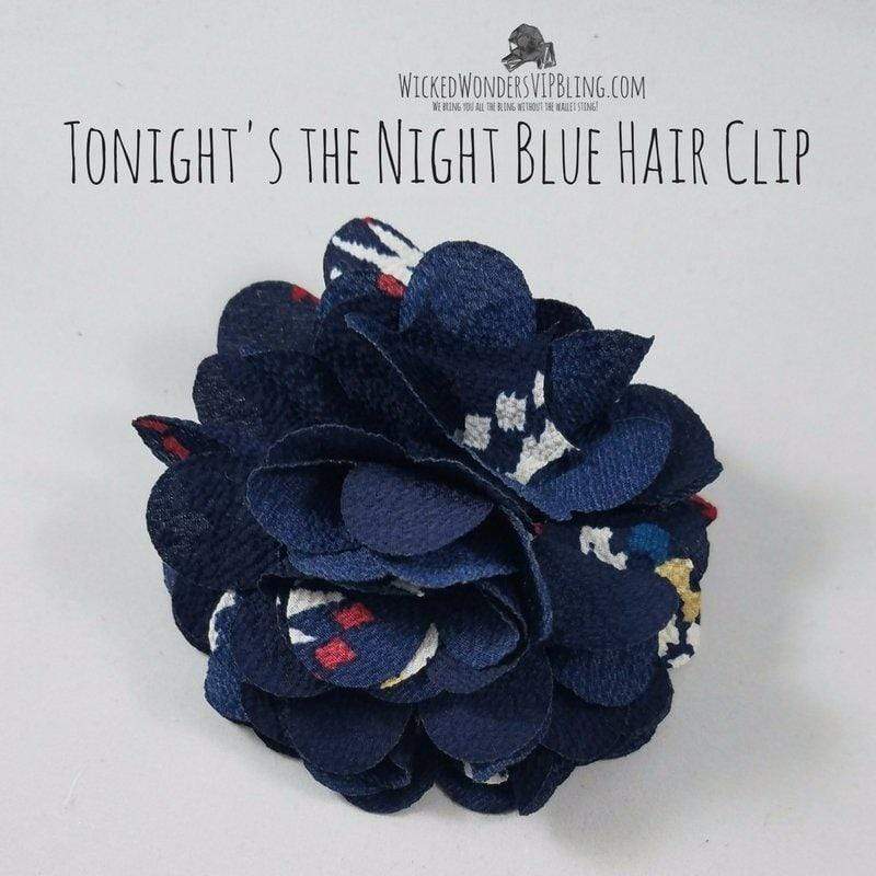 Tonight's the Night Blue Hair Clip