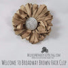 Welcome to Broadway Tan Brown Hair Clip