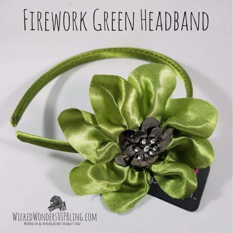 Firework Green Headband