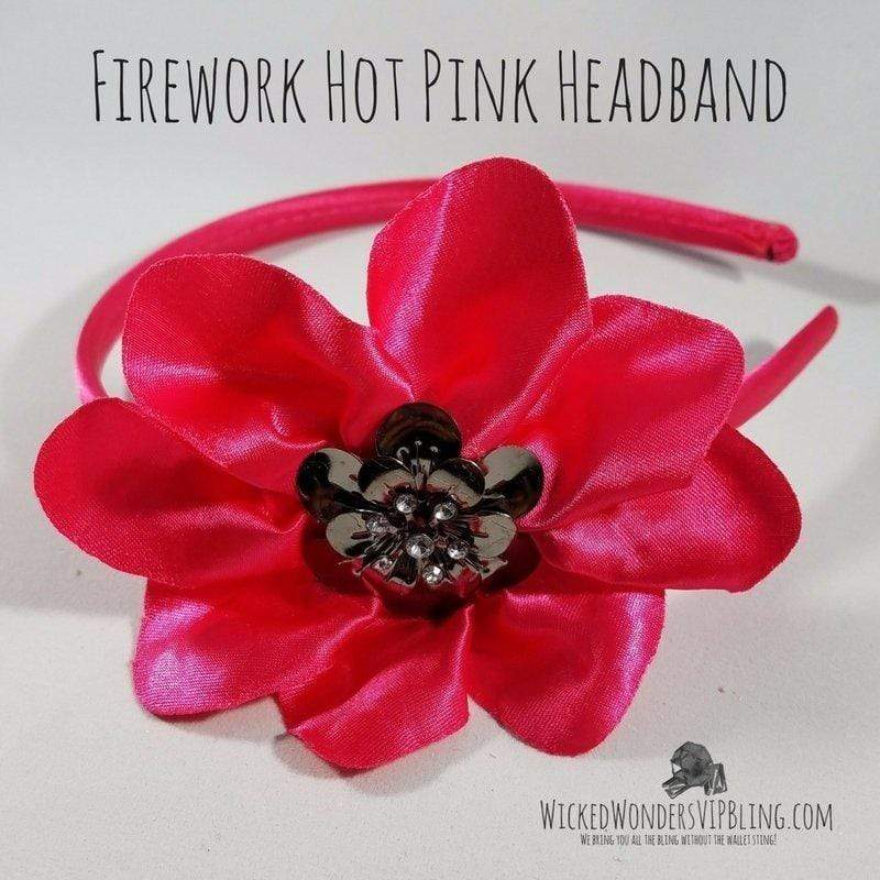 Firework Hot Pink Headband