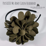 PerSUEDE Me Army Green Headband
