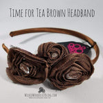 Time for Tea Brown Headband