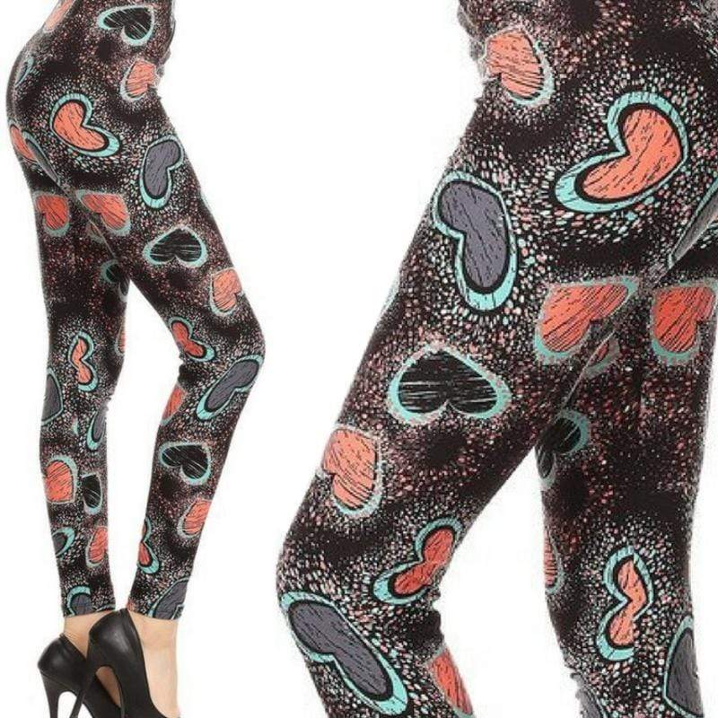 Wicked Soft My Heart is Pounding OS Leggings