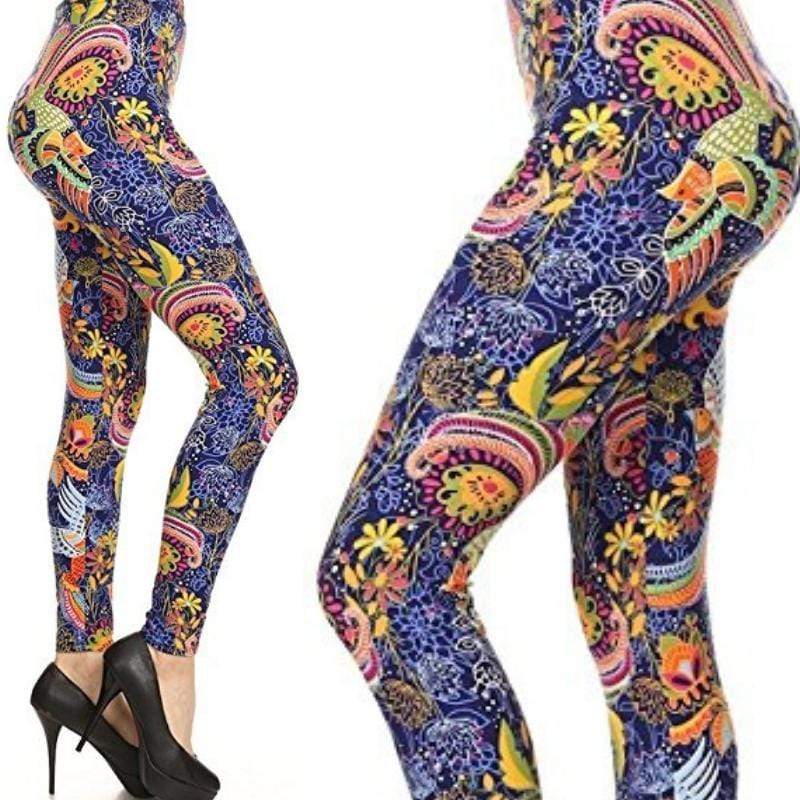 Wicked Soft Tropical Parrot OS Leggings