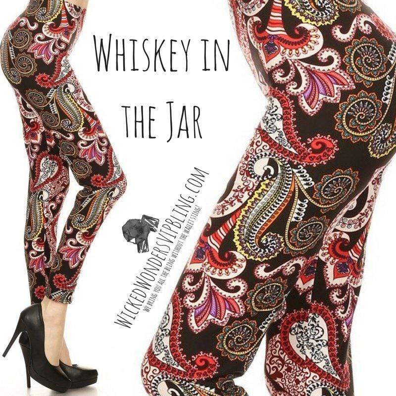 Wicked Soft Whiskey in the Jar OS Leggings