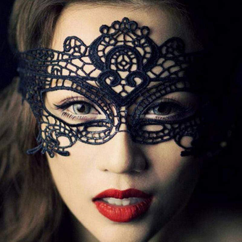 Behind the Mask Lace Face Halloween Mask