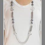 A Break From the Norm Silver Necklace