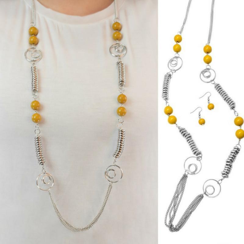 A Break From the Norm Yellow Necklace