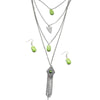 A Gypsy Soul Quad-Layer Green Necklace