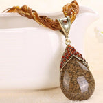 A-PEAR-antly Perfect Drop Pendant Seed Bead (Top Down) Mocha Brown
