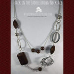 Back in the Saddle Brown Necklace