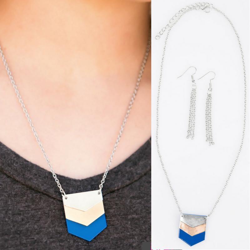 Bases Loaded Blue Necklace