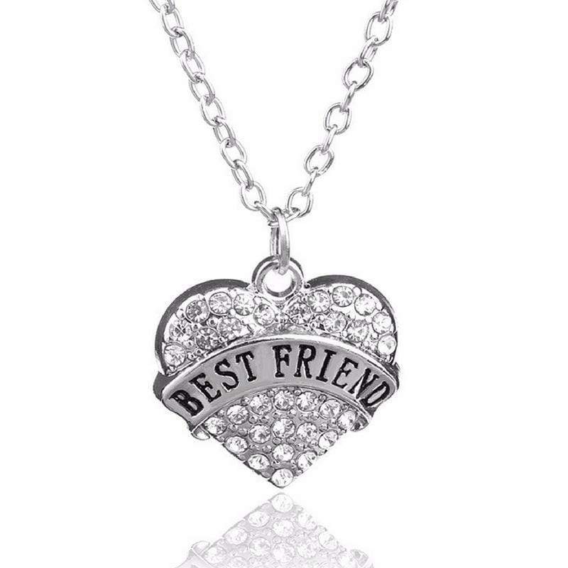 BFF's Forever White Rhinestone Necklace