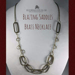 Blazing Saddles Brass Necklace