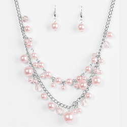 Blissfully Bridesmaid Pink Necklace
