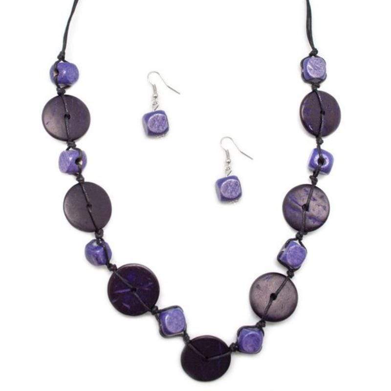 Boardwalk Beauty Purple Necklace