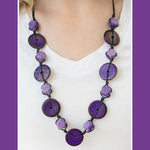 Boardwalk Beauty Purple Necklace