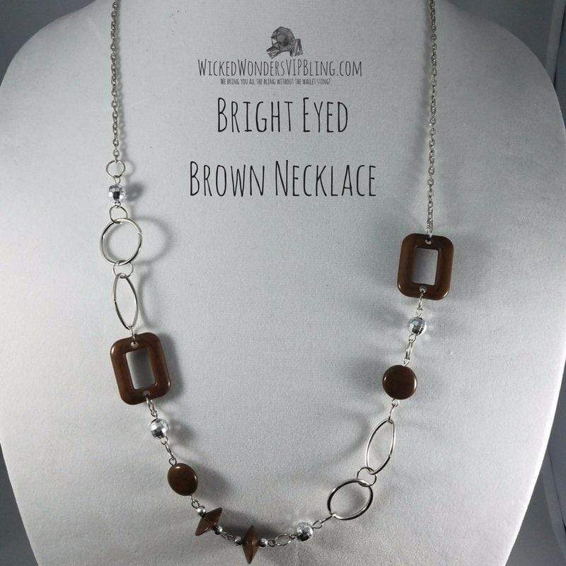 Bright Eyed Brown Necklace