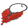 Calling All Angels Red Statement Necklace
